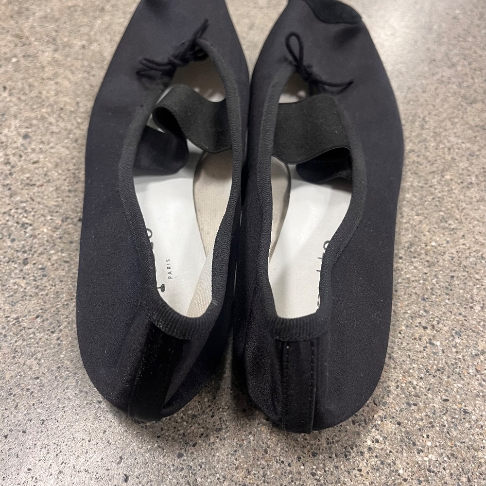 Repetto Black Satin Ballet Flats Paris - Picture 4 of 9